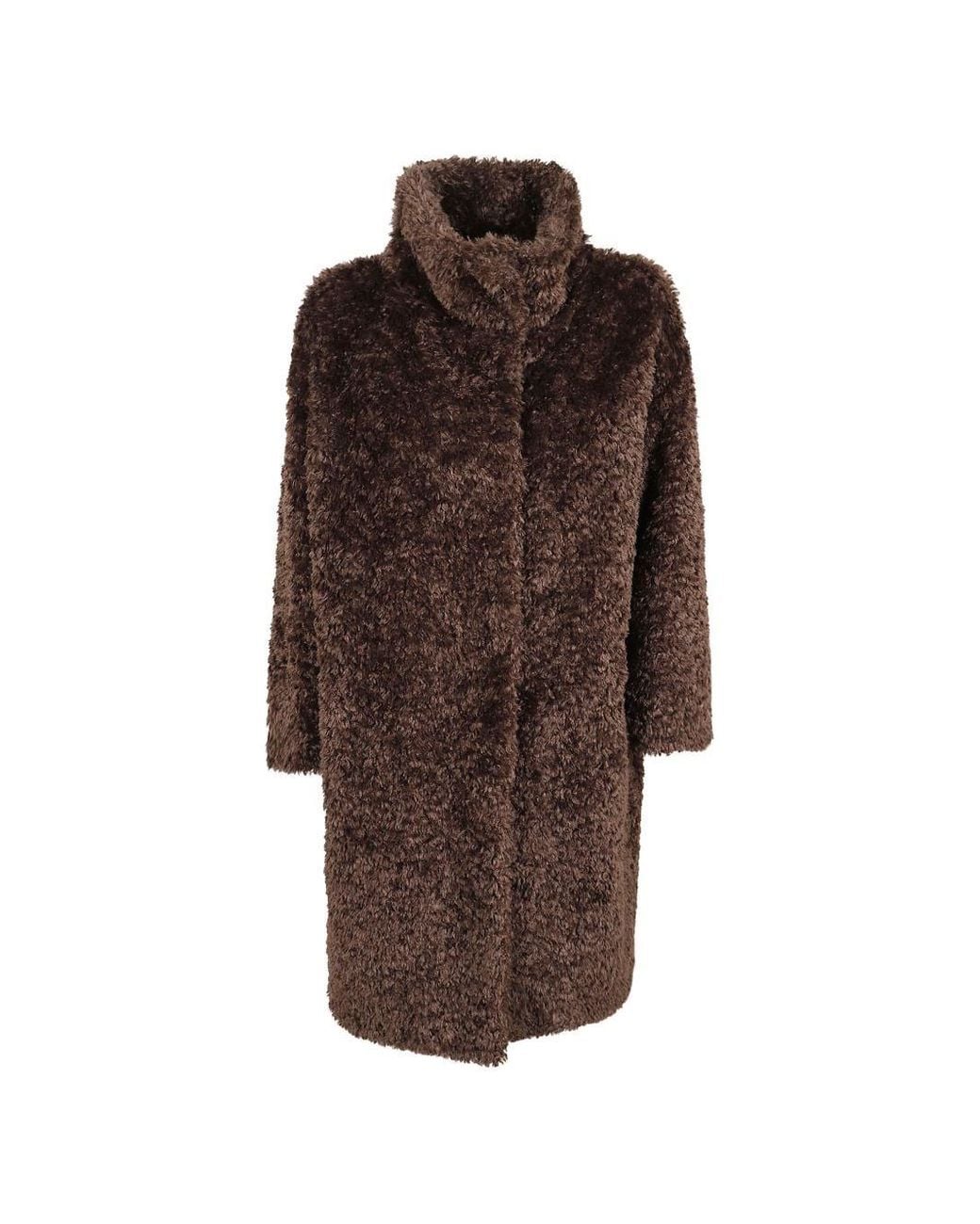 Herno Brown Faux-Fur Coat