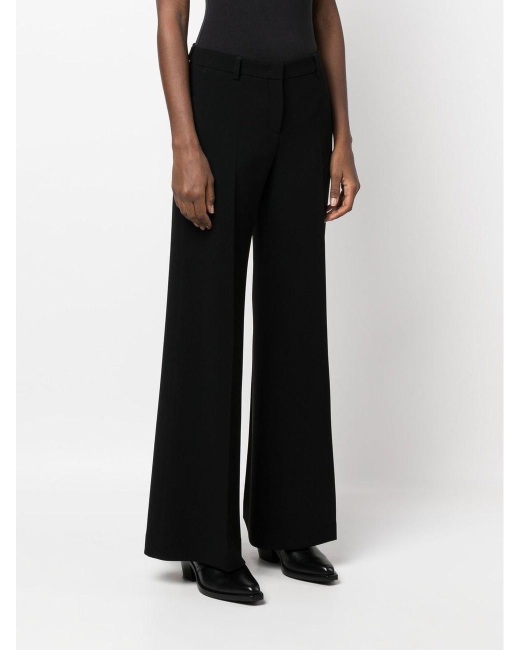 Alberto Biani Black Flared Trousers