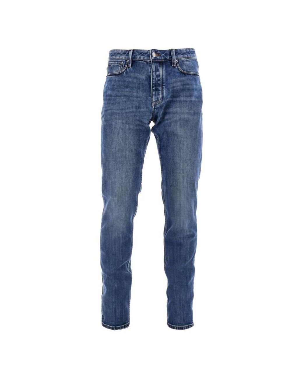 Emporio Armani Blue Denim Cotton Jeans for men