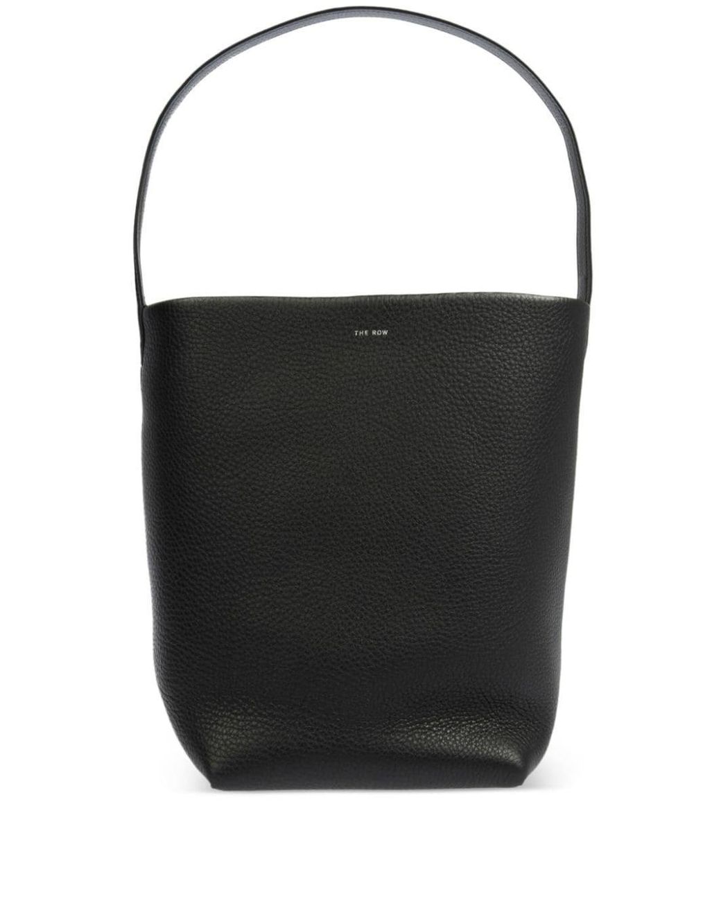 The Row Black Park Tote Medium Leather Tote