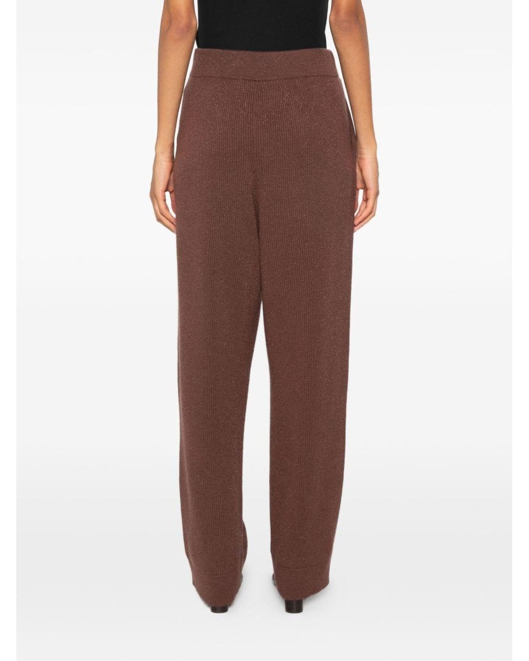 Brunello Cucinelli Brown Cashmere Trousers