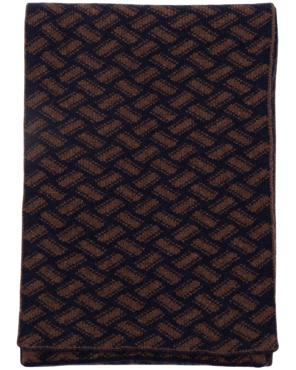 Drumohr Blue Biscottino Scarf By for men