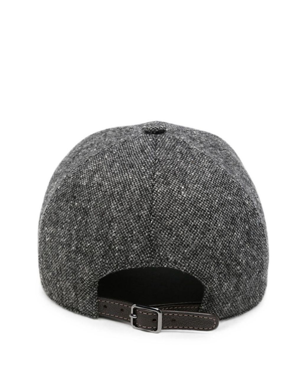 Brunello Cucinelli Gray Wool Baseball Cap