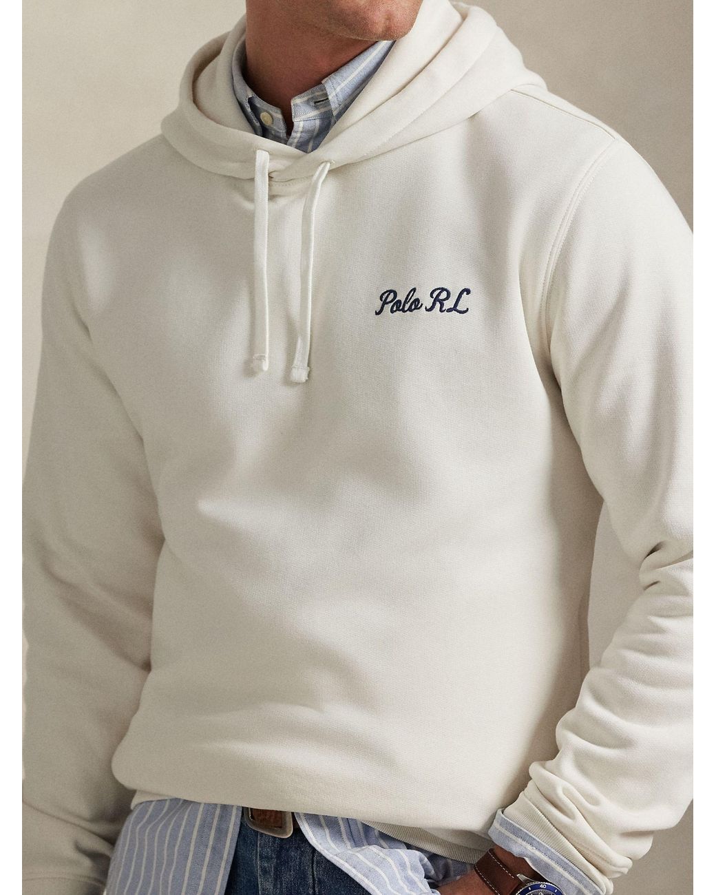 Polo Ralph Lauren White Polo Bear Sweatshirt for men