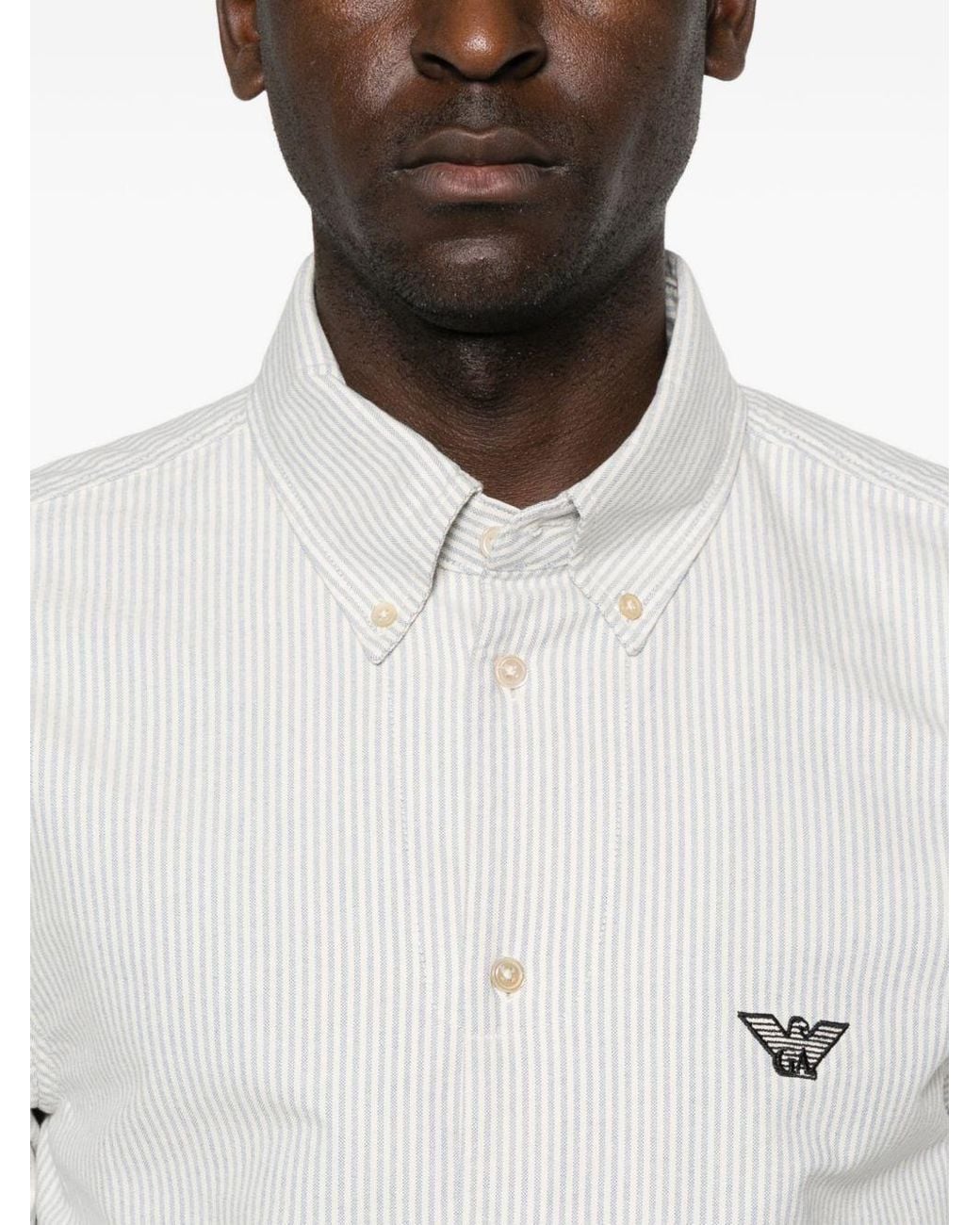 Emporio Armani White Cotton Shirt for men