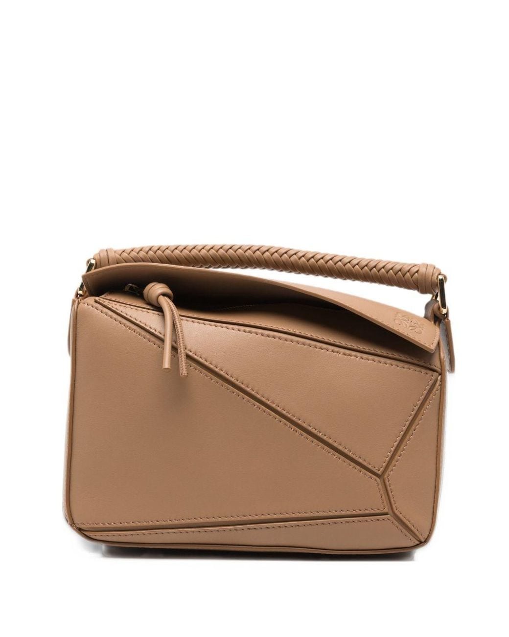 Loewe Brown Puzzle Small Leather Handbag