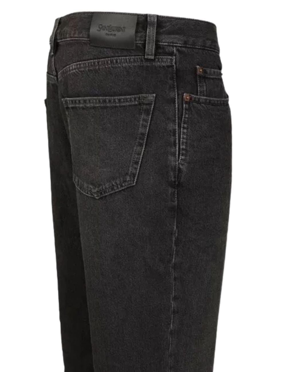 Saint Laurent Black Mick Long Denim Jeans for men