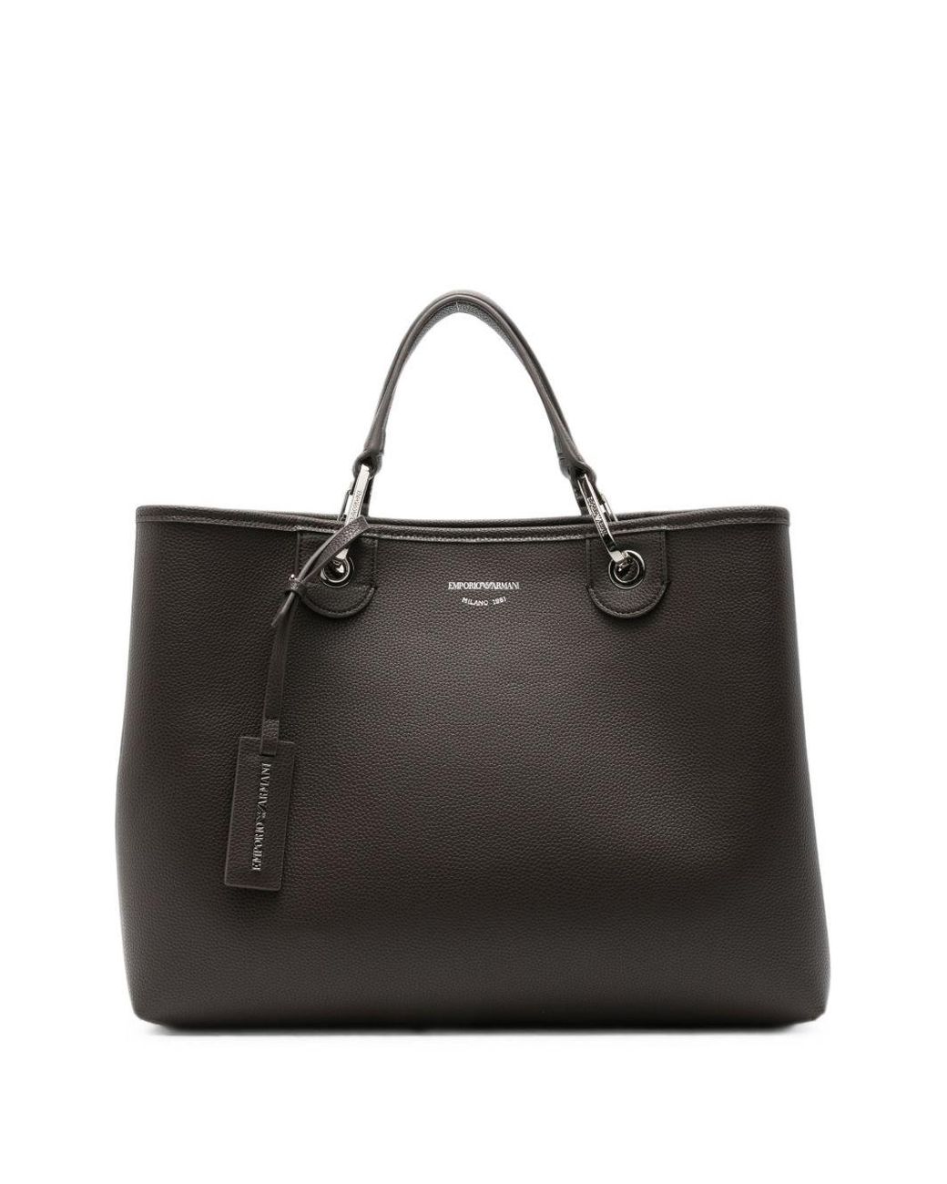 Emporio Armani Black Myea Medium Tote Bag