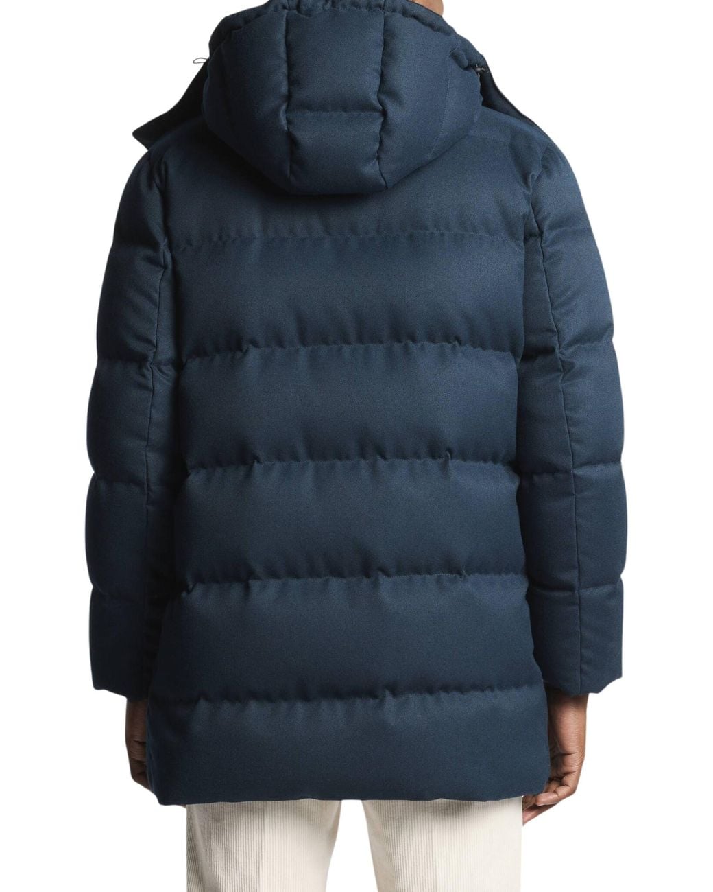 Fay Blue Long Down Parka for men
