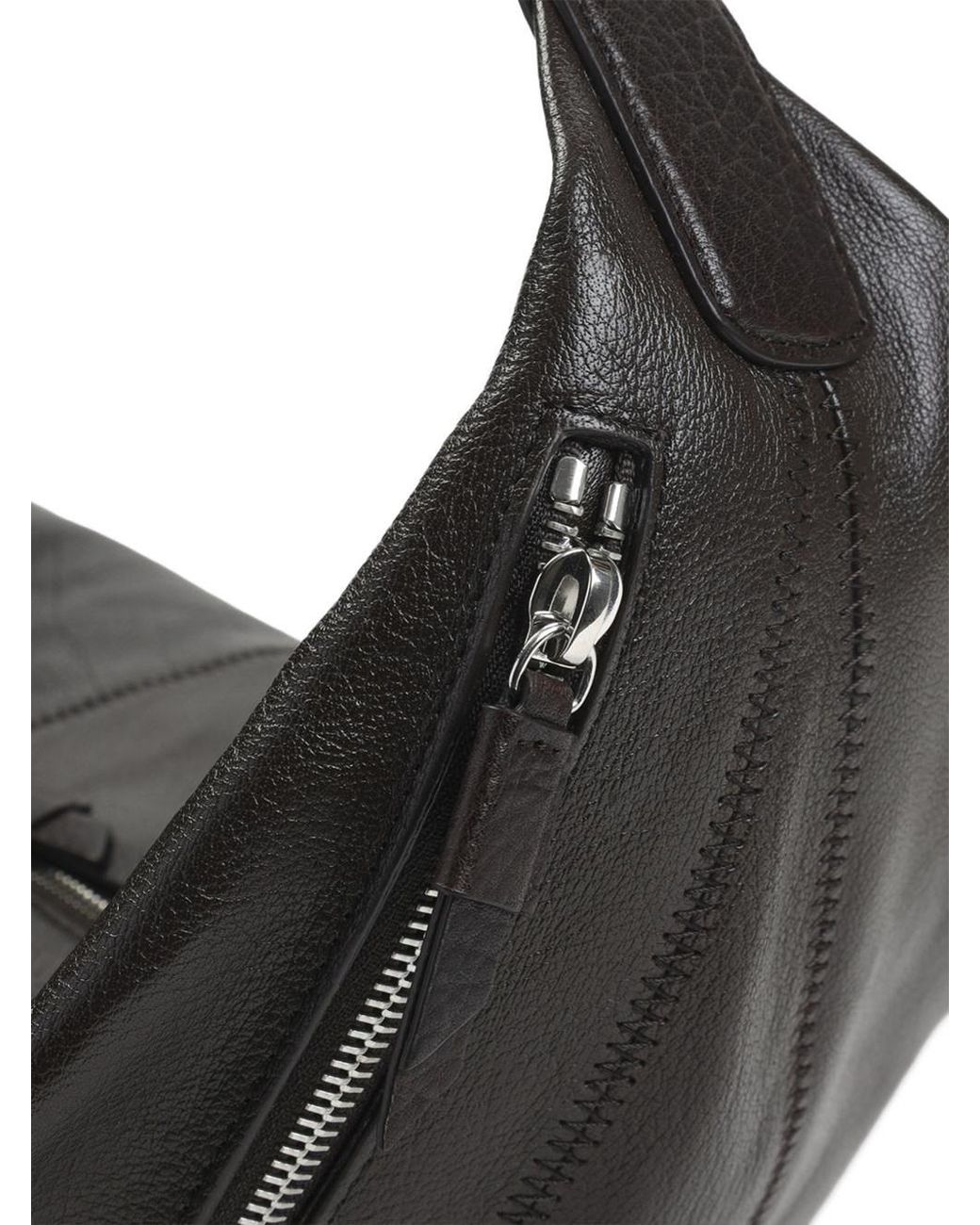 Lemaire Black Quiver Leather Shoulder Bag
