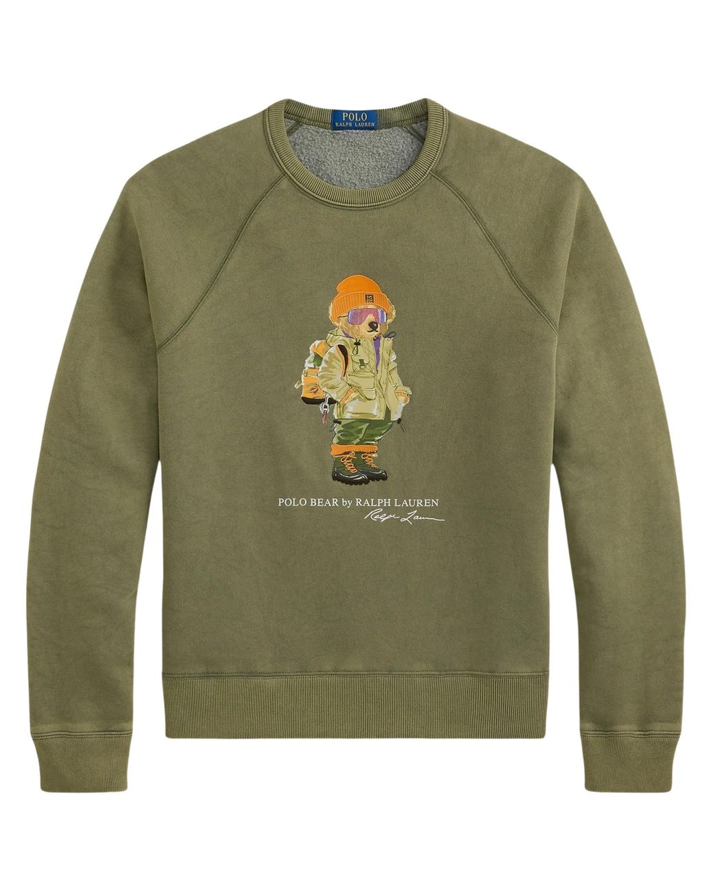 Polo Ralph Lauren Green Polo Bear Raglan-Sleeve Sweater for men