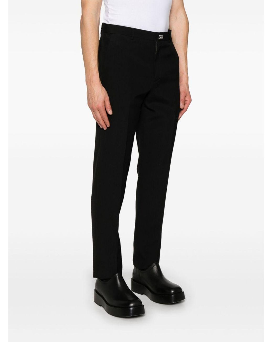 Givenchy Black New Metal Detail Pants for men