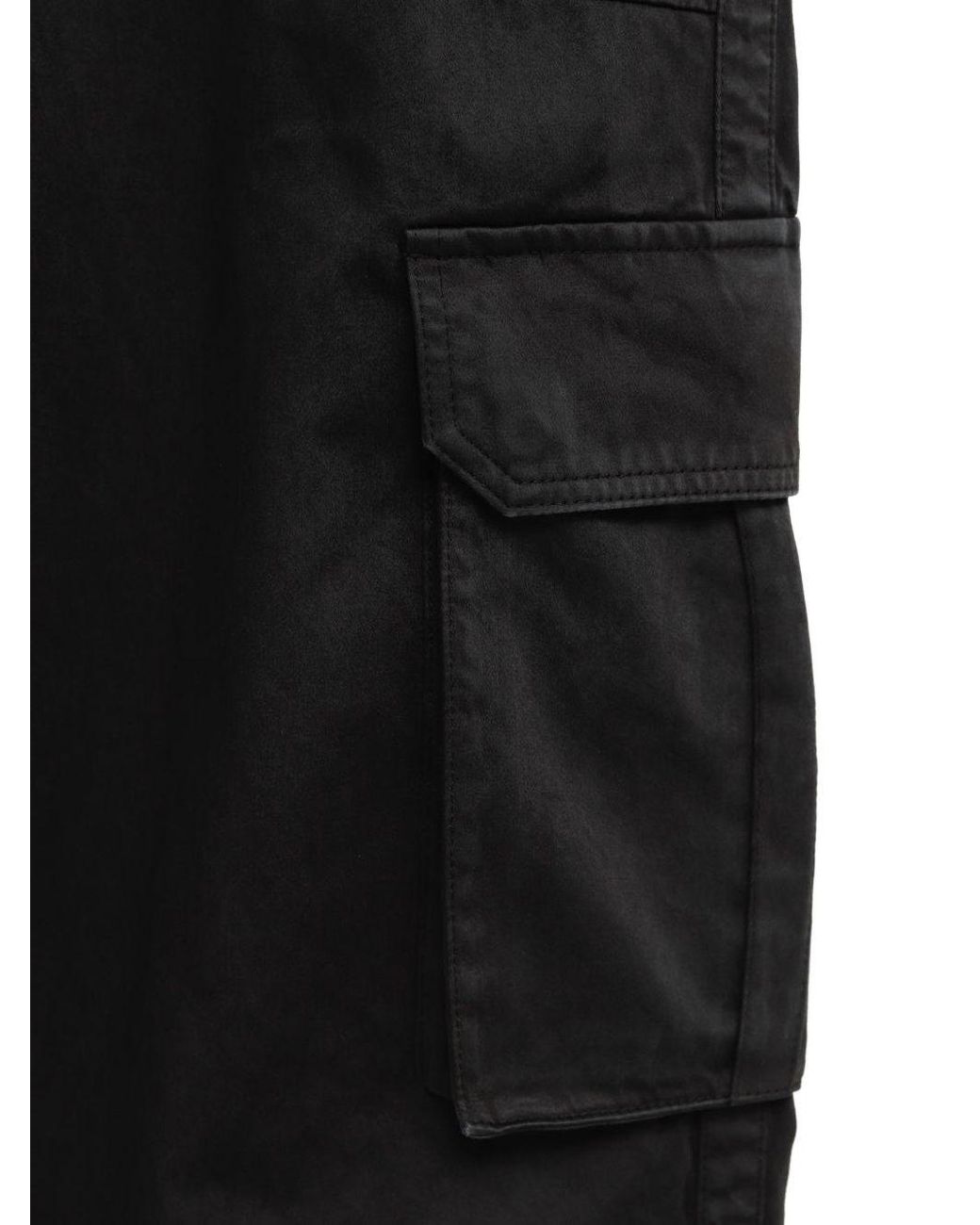 Loewe Black Cotton Cargo Trousers for men