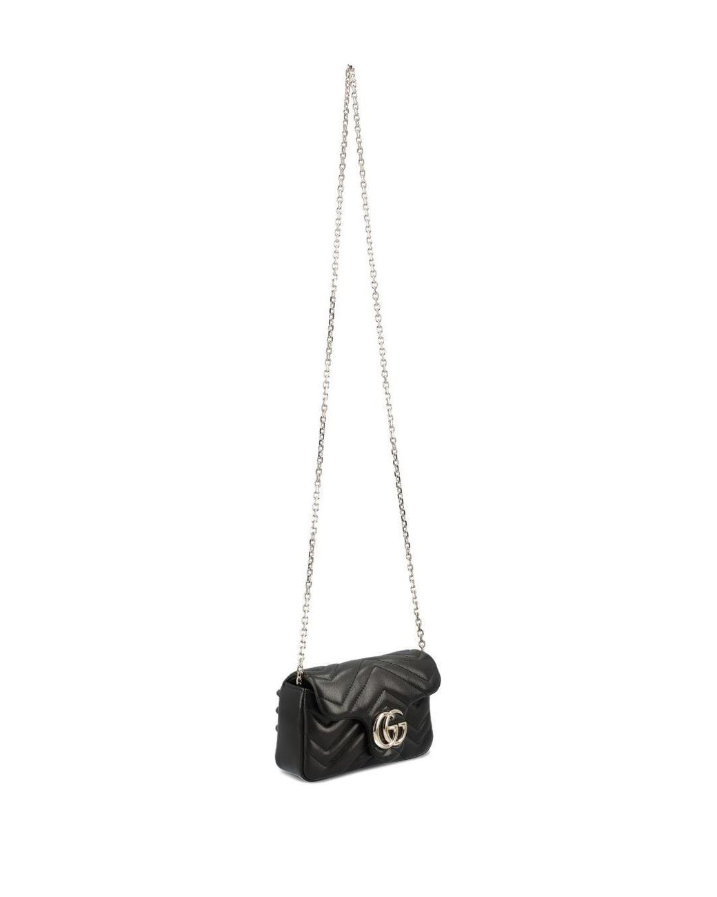 Gucci Black Gg Marmont Mini Bag