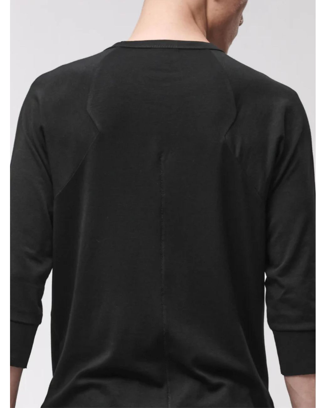Thom Krom Black Cotton T-Shirt for men