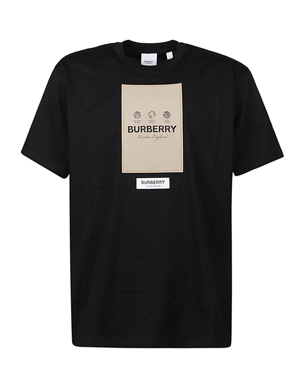 Burberry Tshirt With Logo in Black for Men Lyst