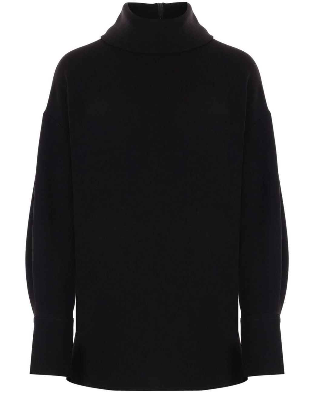 Alberto Biani Blue High-Neck Jumper