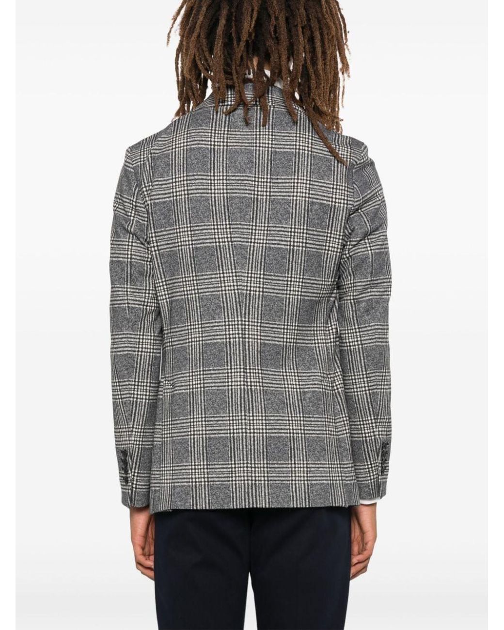 Circolo 1901 Gray Cotton Single-Breasted Jacket for men
