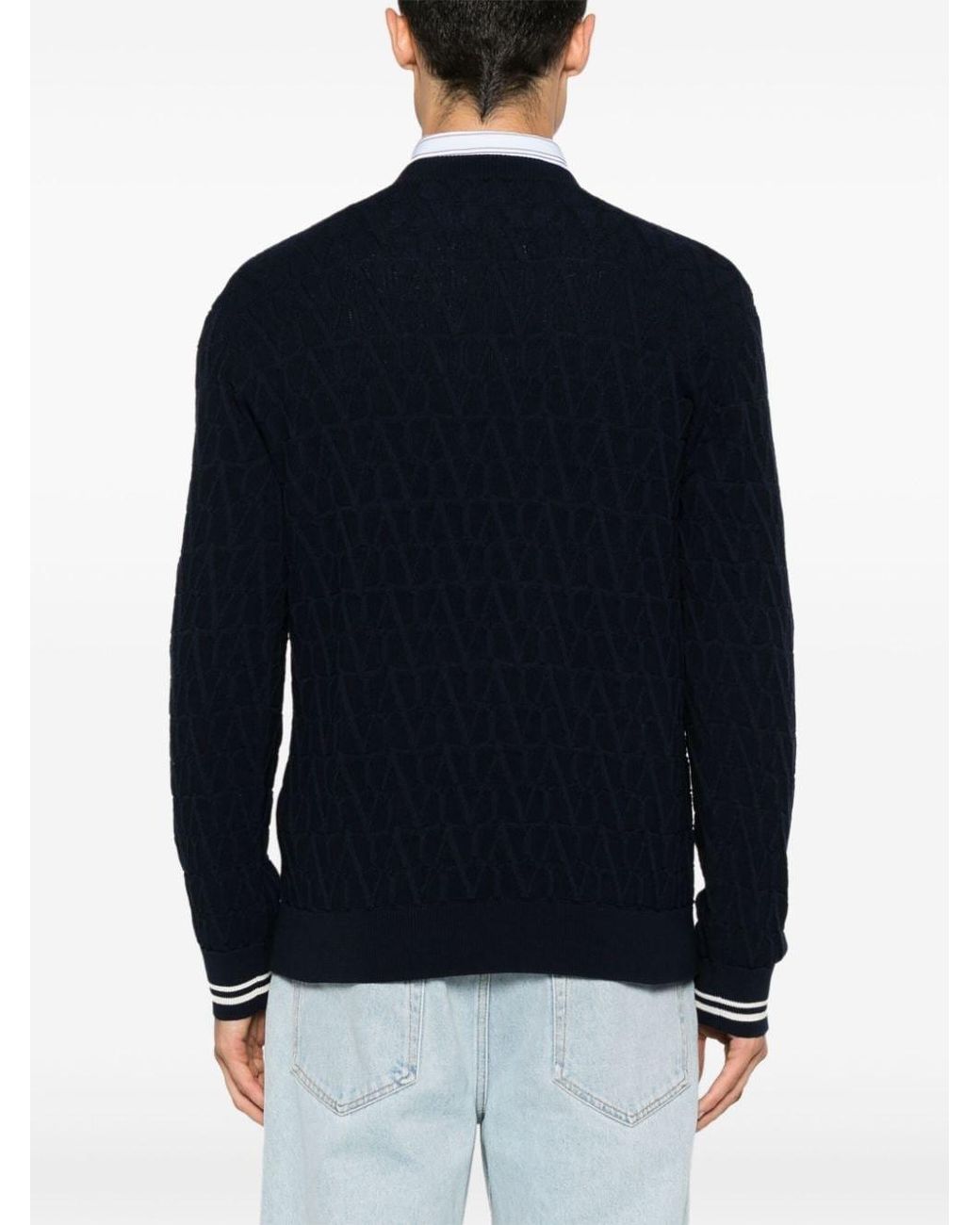 Valentino Blue T-Shirt With Logo for men