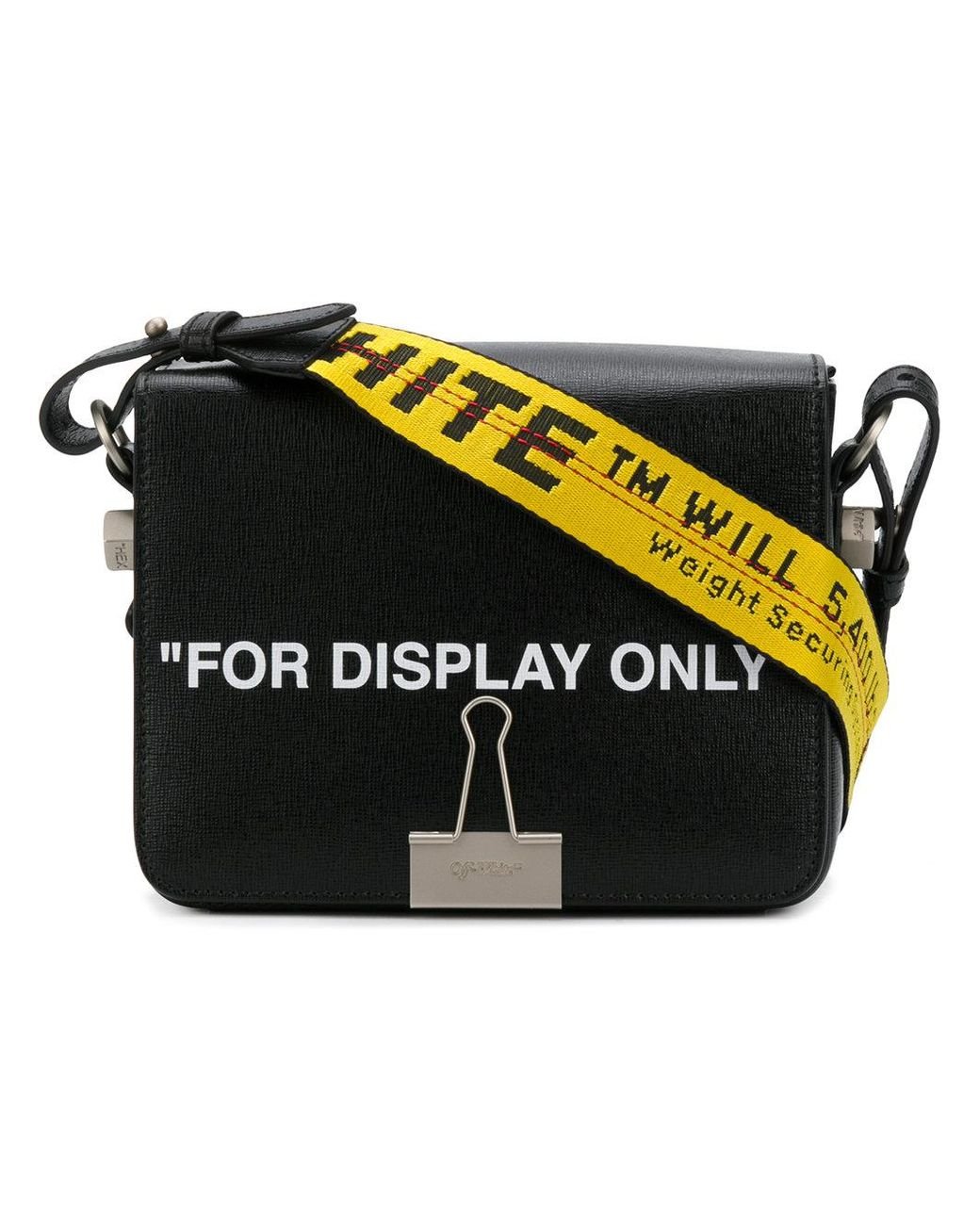 Off-White c/o Virgil Abloh Leather Printed 'virgil Was Here' Bag in Black |  Lyst