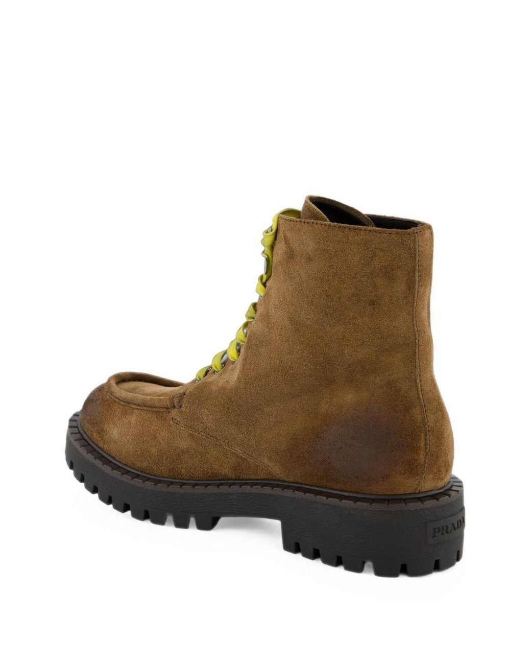 Prada Brown Leather Boots for men