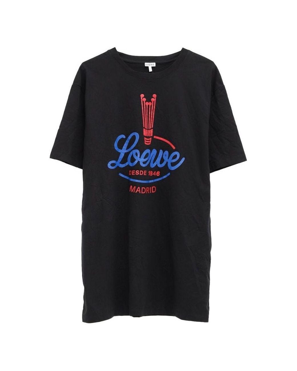 Loewe Black Logo Cotton T-Shirt