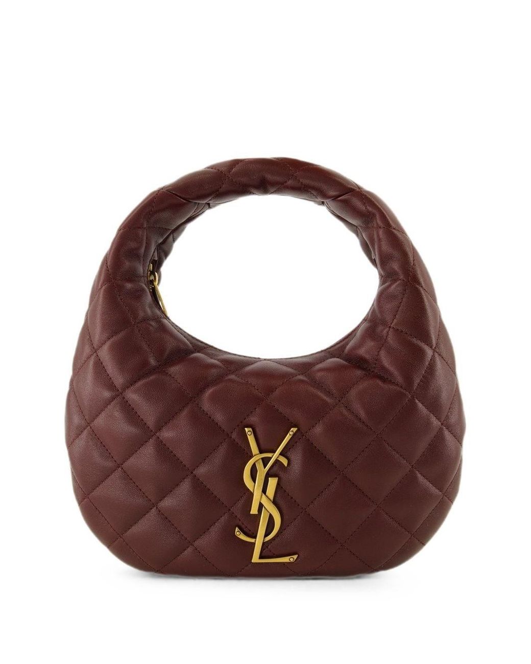 Saint Laurent Brown Icarino Leather Hobo Bag