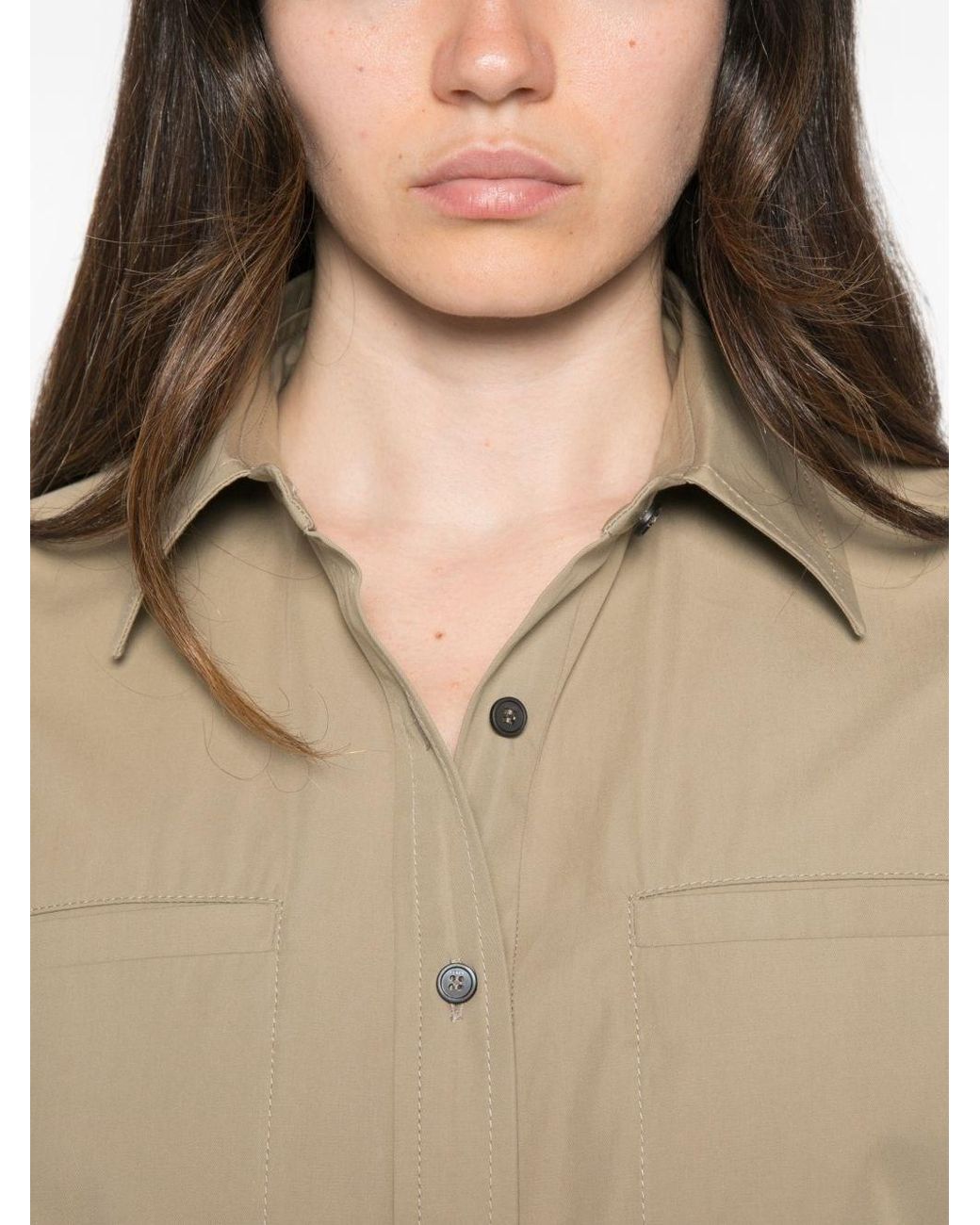 Fendi Natural Cotton Short Dress