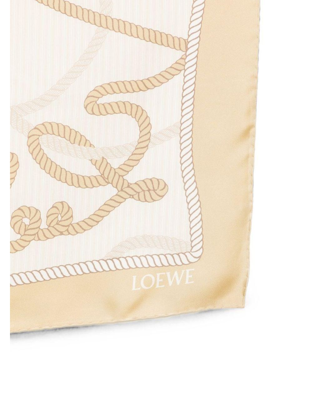Loewe Natural Printed Silk Foulard