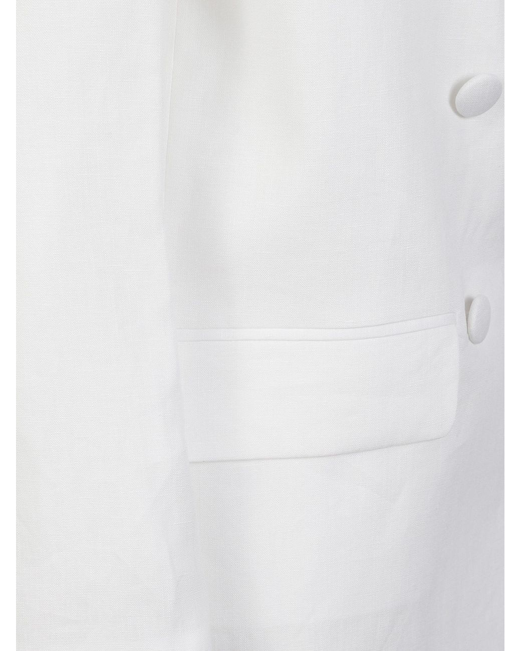 ACTUALEE White Double-Breasted Blazer