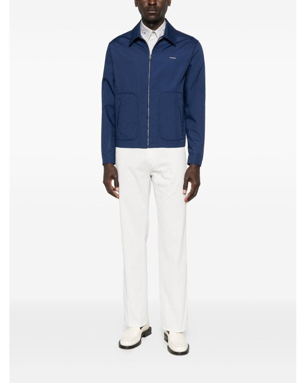 Prada White Denim Cotton Jeans for men