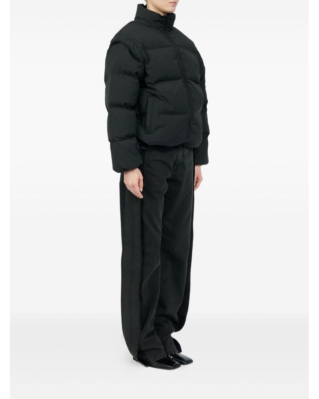 MM6 by Maison Margiela Blue Short Down Jacket