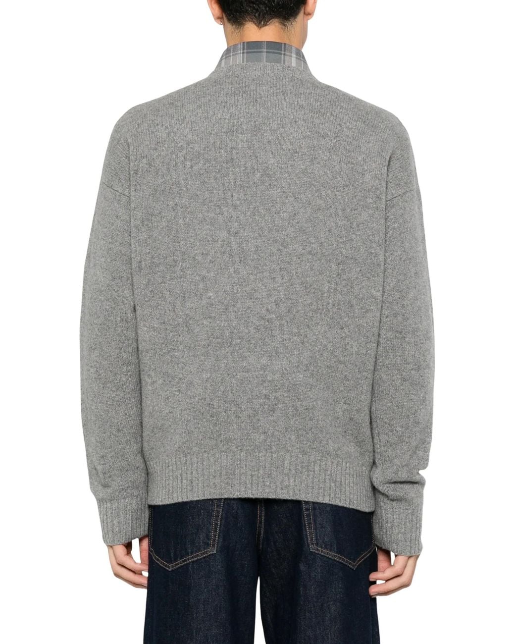 Polo Ralph Lauren Gray Wool Cashmere Sweater With Lined Interior for men