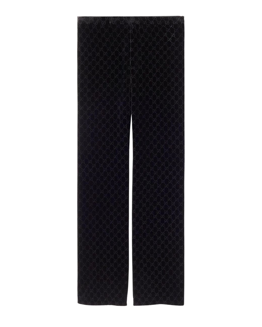 Gucci Black Gg Velvet Trousers for men