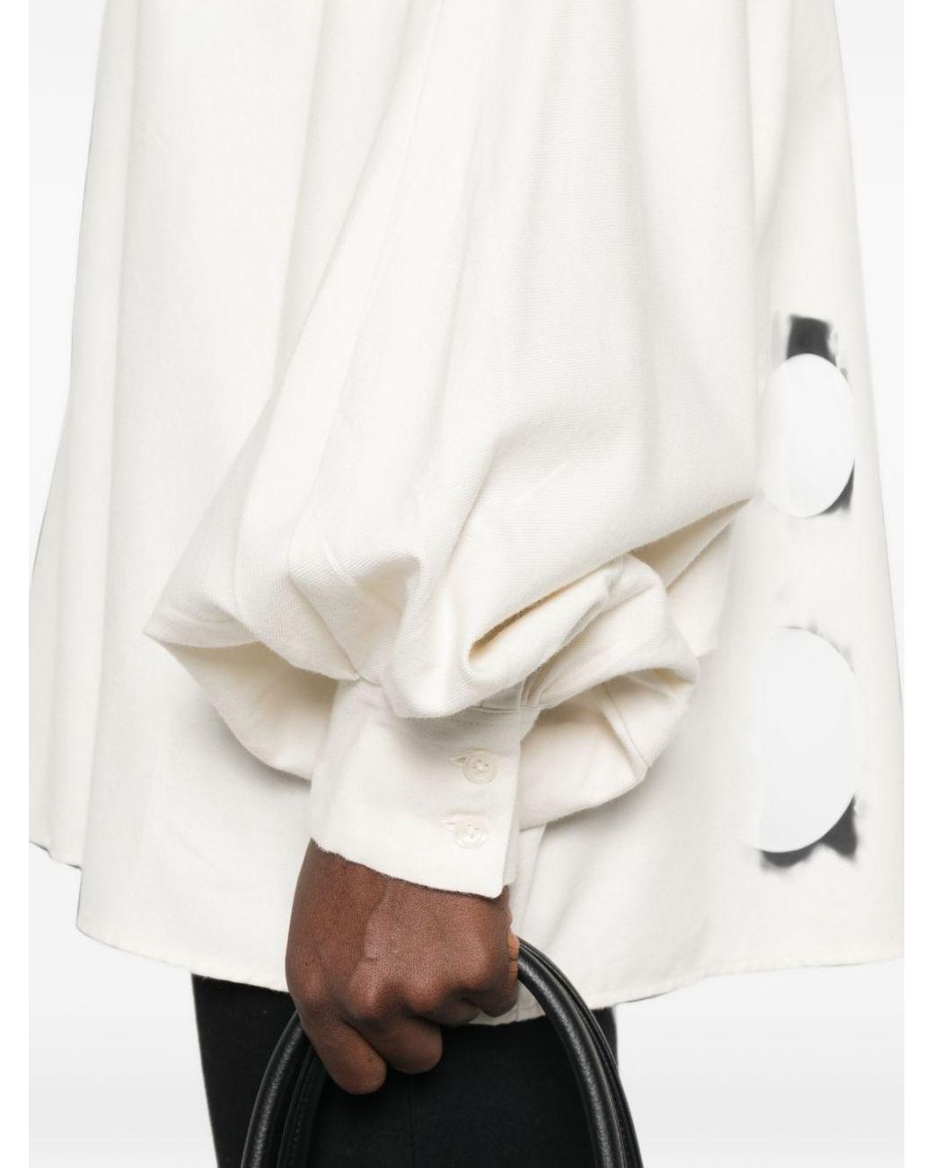 SOSUE White Flannel Shirt