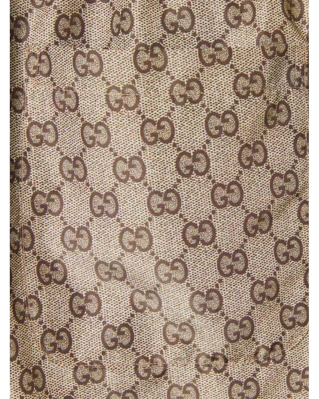 Gucci Natural Gg Swim Shorts for men