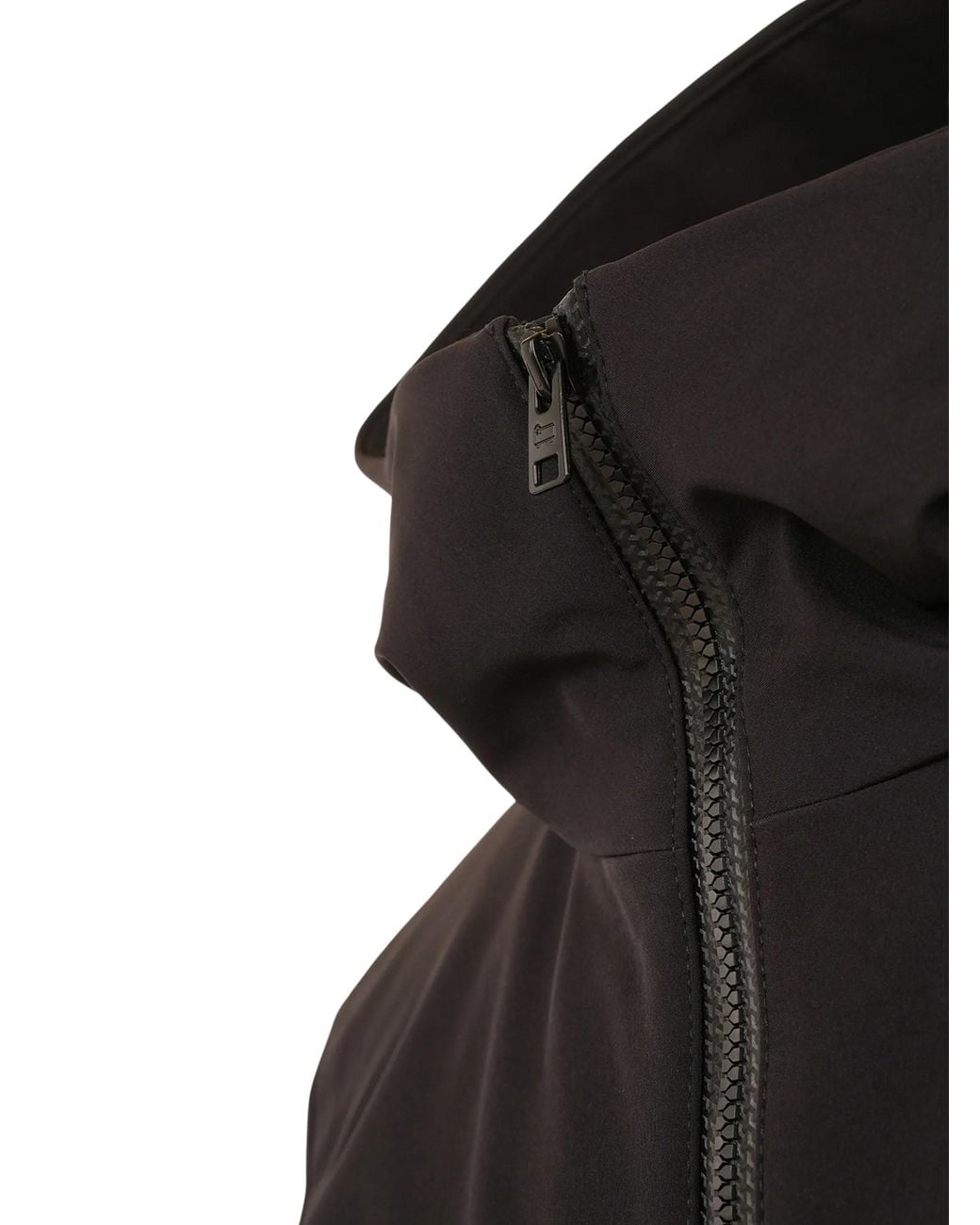 Woolrich Black Hooded Zip-Up Jacket By for men