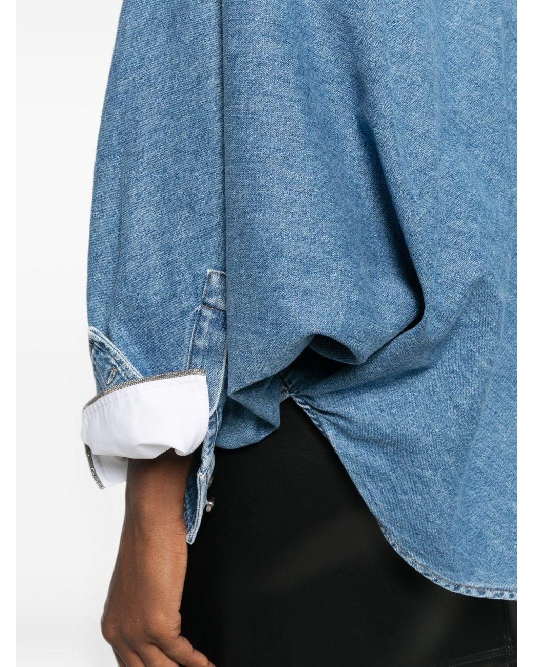 Loewe Blue Anagram Denim Shirt