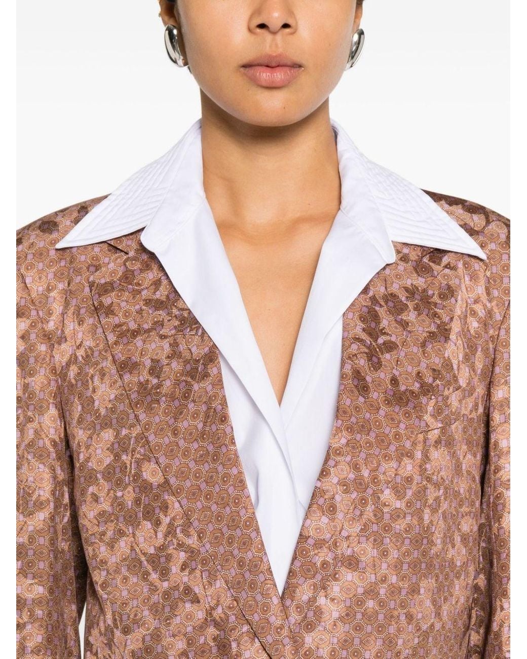 Dries Van Noten Pink Bastis Single-Breasted Jacket