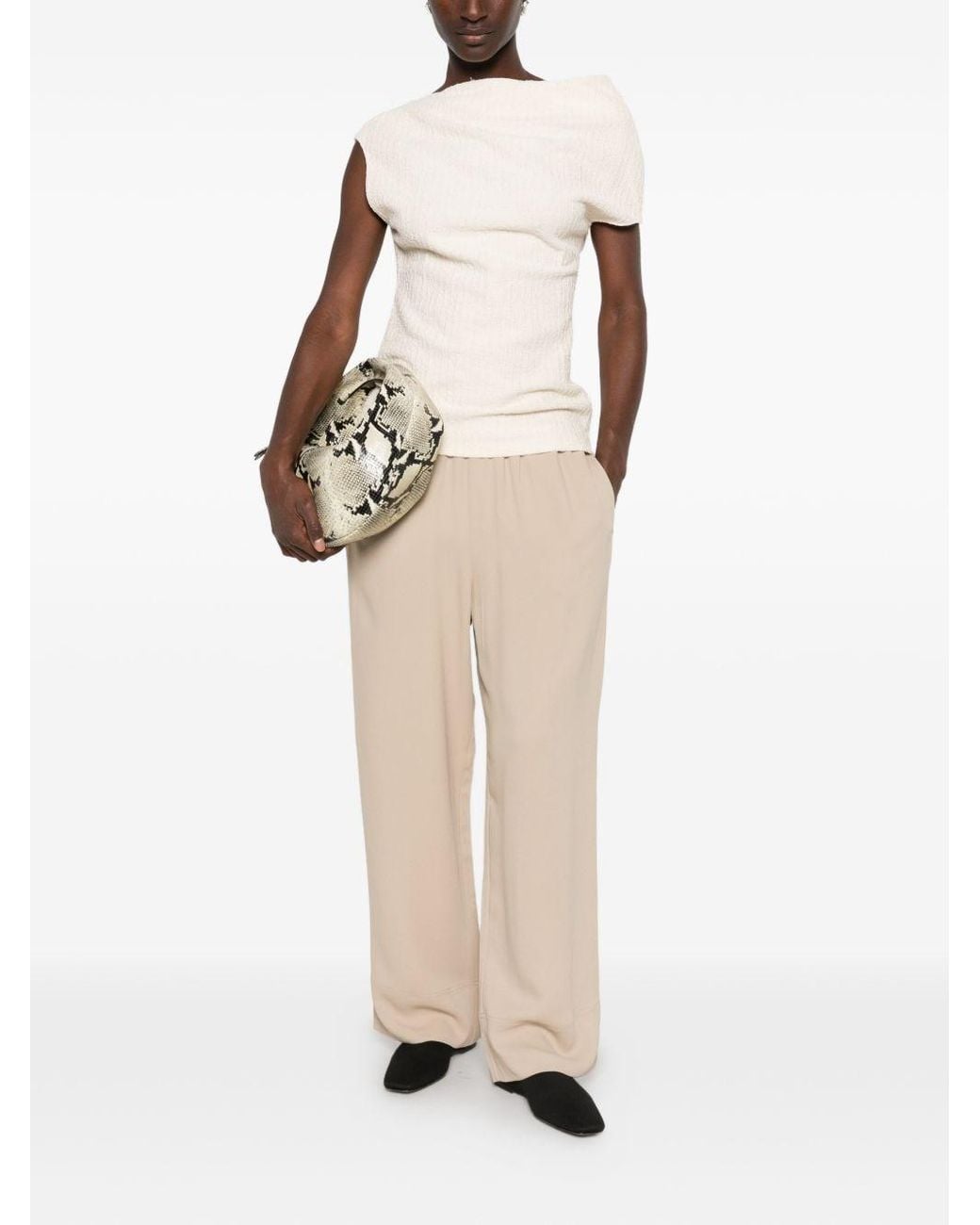 Totême Natural Wide-Leg Trousers
