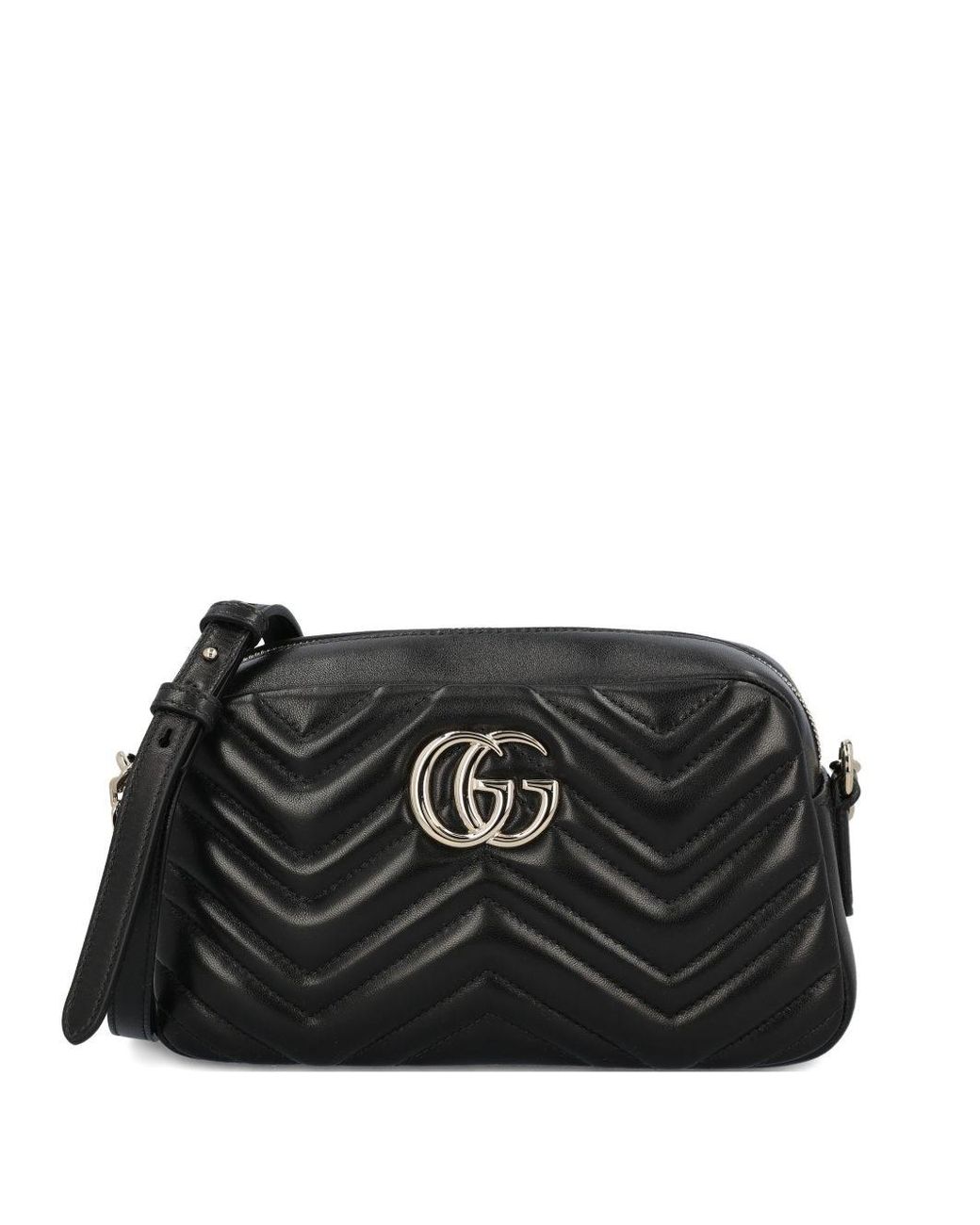 Gucci Black "Camera Bag Gg" Small Crossbody Bag