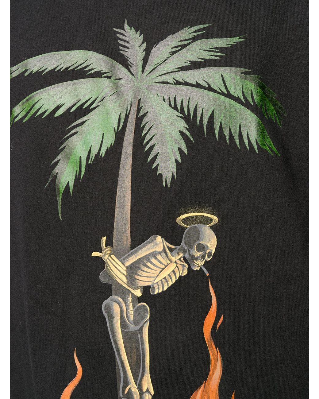 Palm Angels BURNING SKELETON LS BADHOP L 【公式通販】