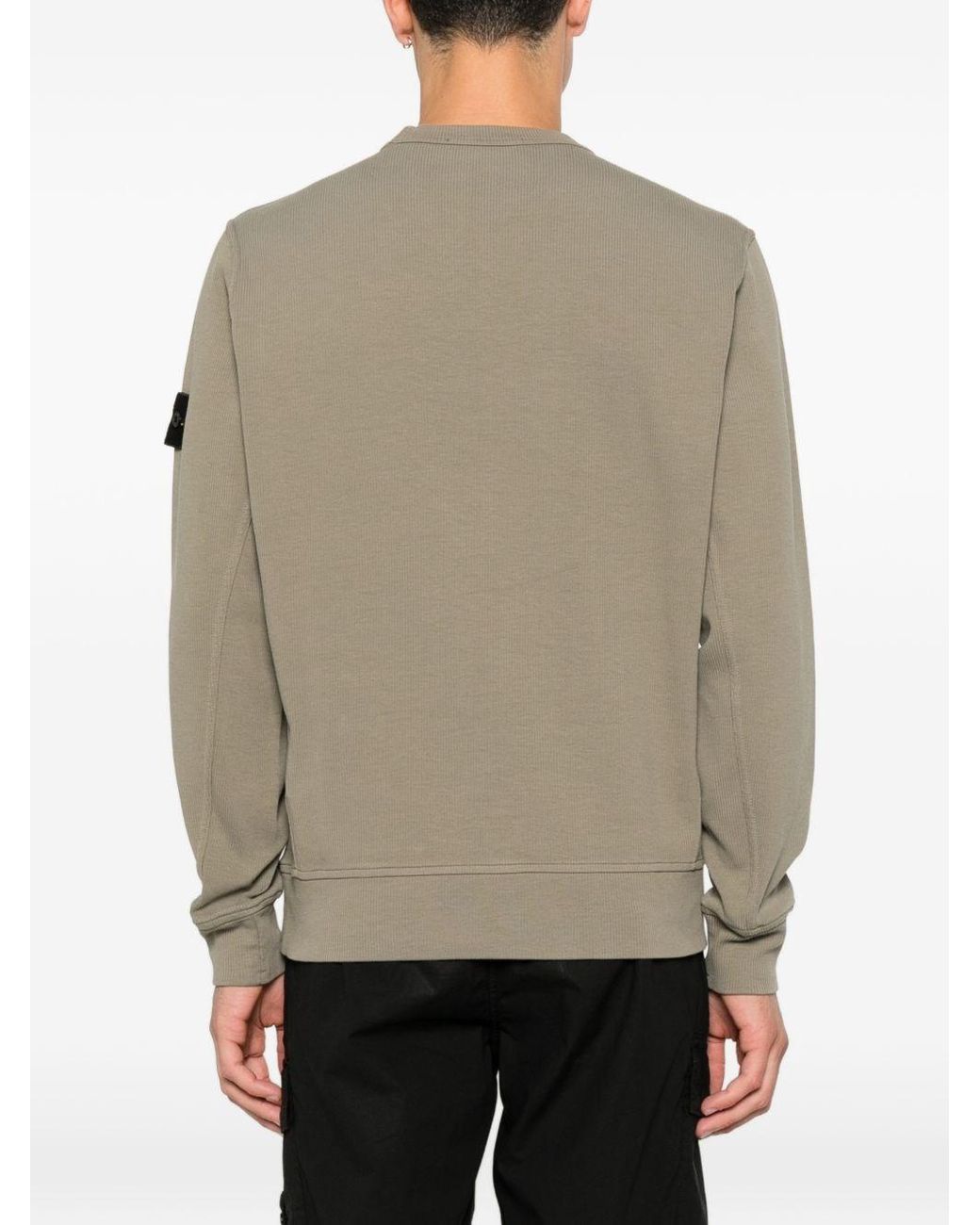 Stone Island Natural Cotton Crewneck Sweatshirt for men
