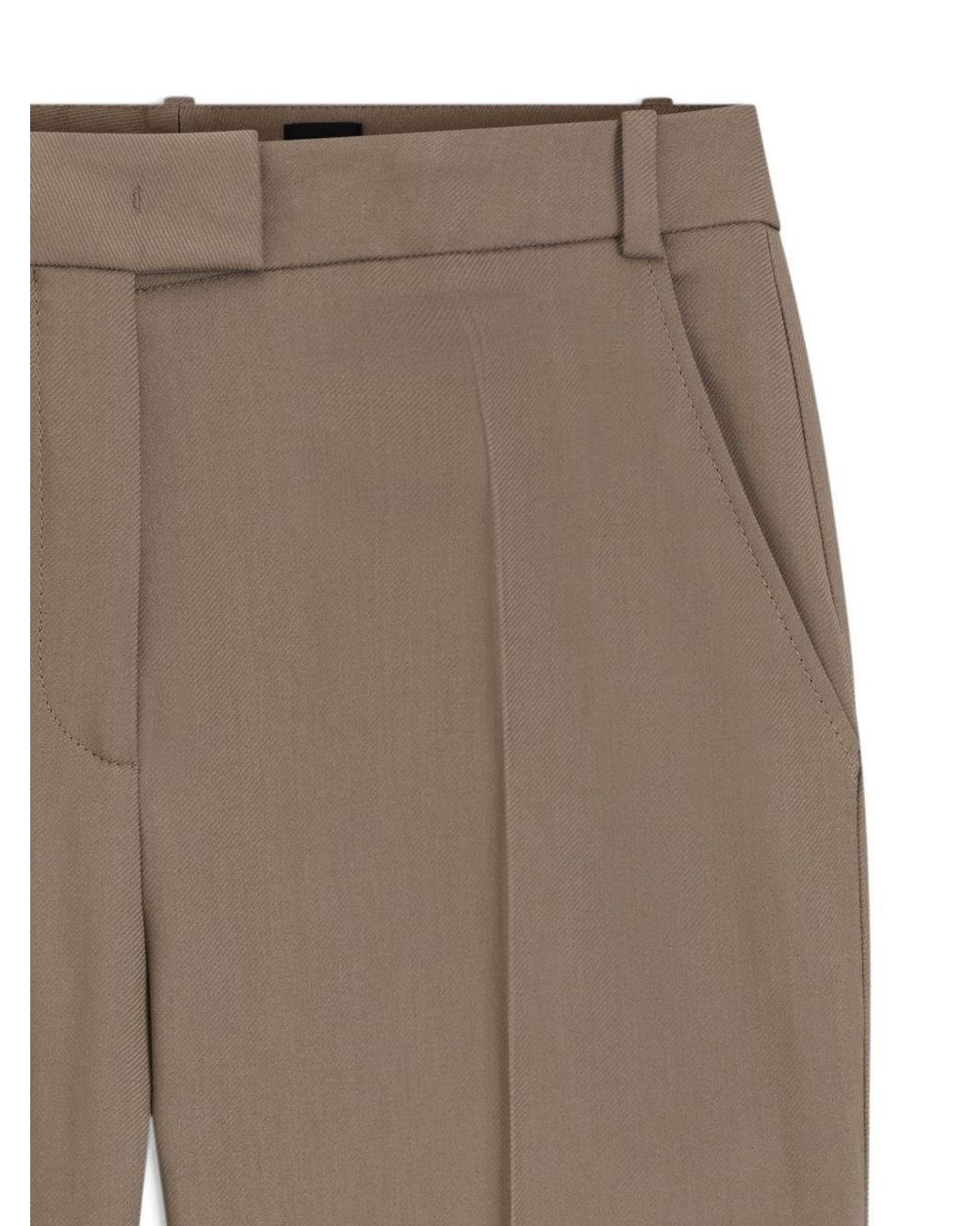 Boss Gray Straight-Leg Trousers