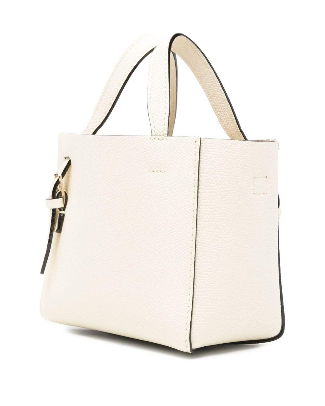 Valextra Natural Nano Leather Bucket Bag