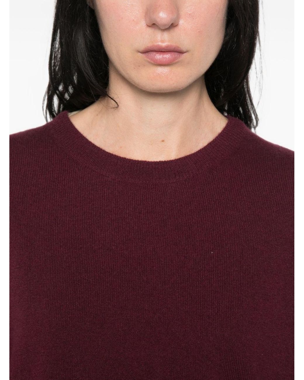 Soft Goat Purple Cashmere T-Shirt
