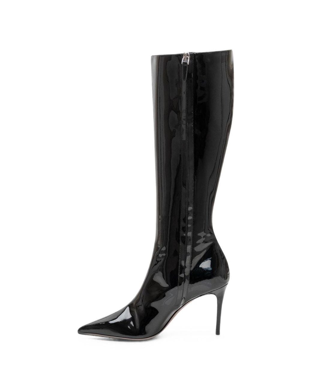 Paris Texas Black Vera Patent Leather Boots