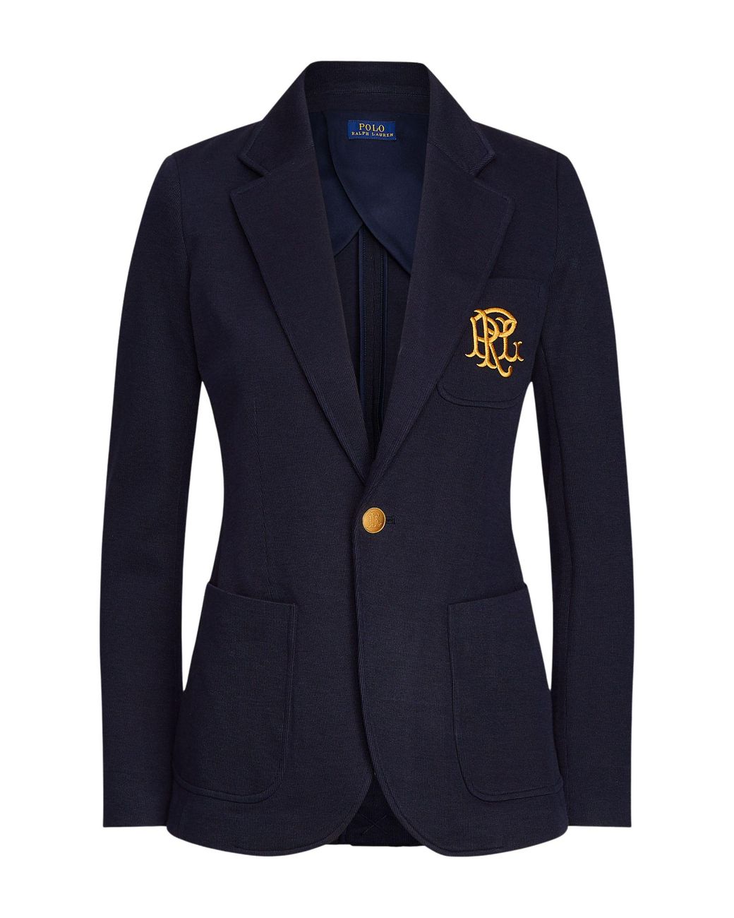 Polo Ralph Lauren Blue 26Ss Monogram Knit Blazer