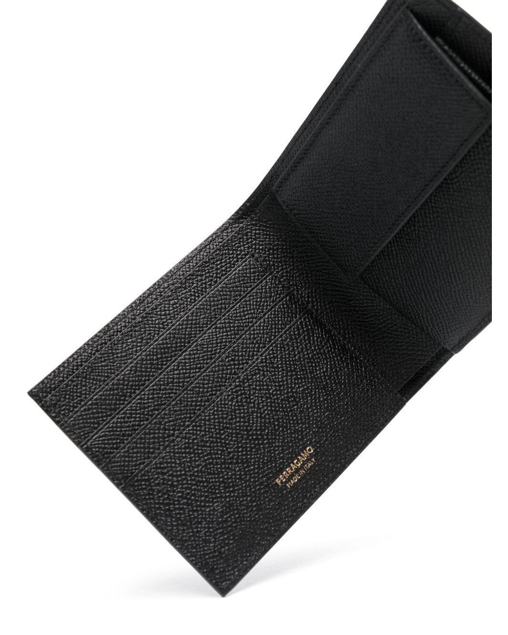 Ferragamo Black Micro Gancio Wallet for men
