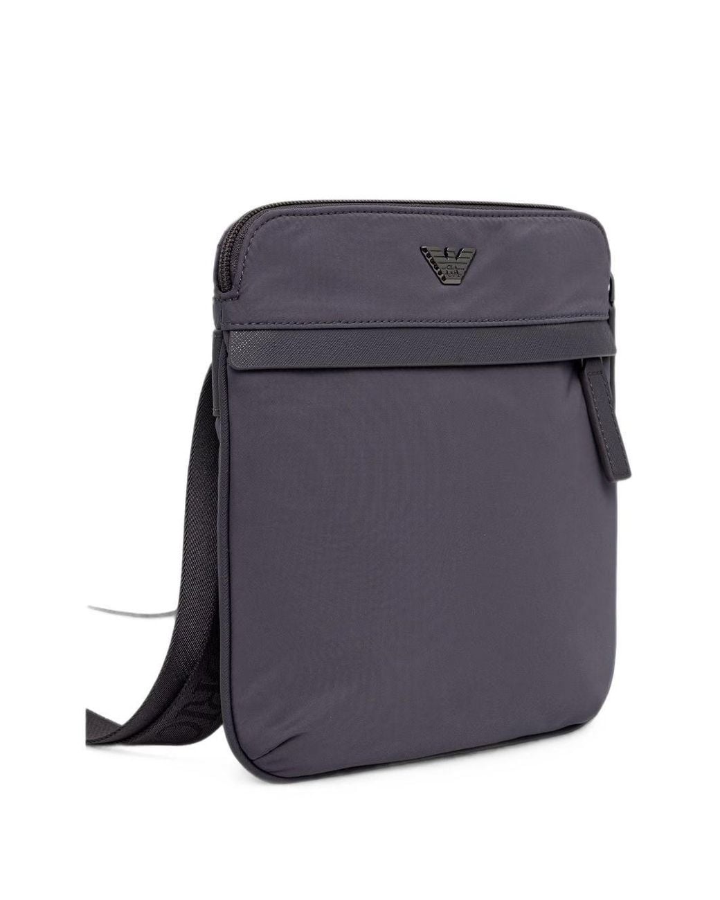 Emporio Armani Blue Logo Crossbody Bag for men